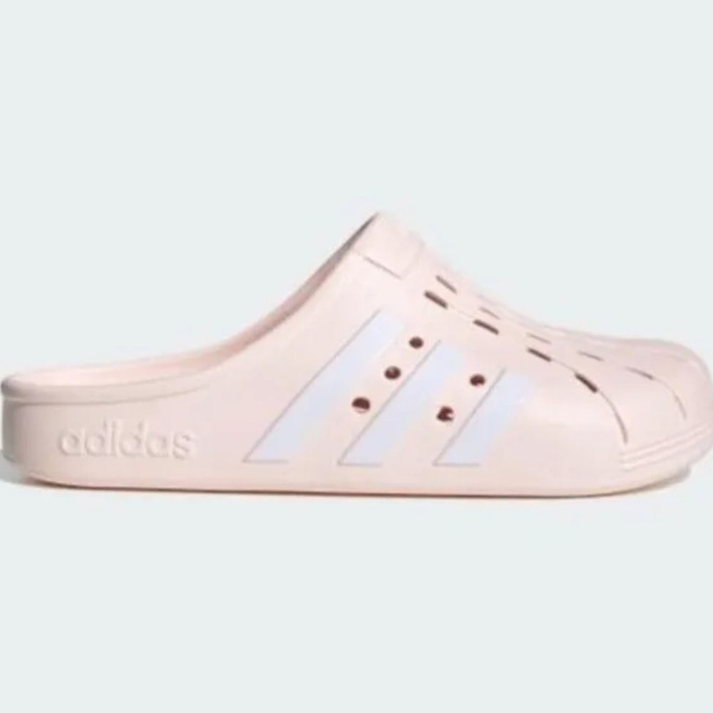 New adidas Clogs Almost Pink  Cloud White Men’s size 11